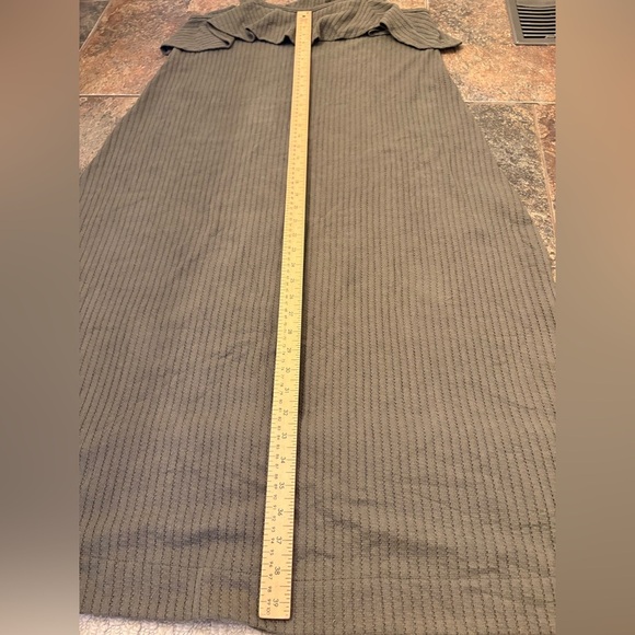 Carmensitas NWT cotton blend green textured dress ruffle top size medium straps - Picture 7 of 9